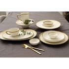 Блюдо фарфоровое сервировочное Magistro Poursephona, d=24 см, бежевый - Фото 9