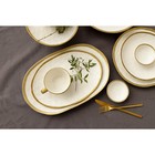 Блюдо фарфоровое сервировочное Magistro Poursephona, 30.7×21.5 см, бежевый - Фото 8