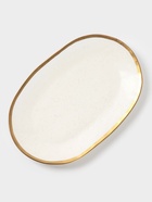Блюдо сервировочное Magistro Poursephona, 37×24 см, фарфор, бежевое - Фото 1