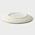 Тарелка фарфоровая пирожковая Magistro Poursephona, d=18,5 см, цвет бежевый - Фото 3