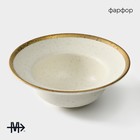 Тарелка глубокая Magistro Poursephona, 330 мл, d=19.5 см, фарфор, белая - Фото 2