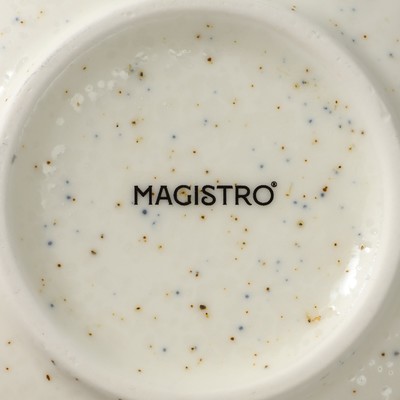 Тарелка глубокая Magistro Poursephona, 330 мл, d=19.5 см, фарфор, белая
