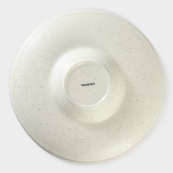 Тарелка фарфоровая для пасты Magistro Poursephona, 280 мл, d=29,4 см, цвет бежевый - фото 1907641310