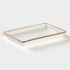 Маслёнка Magistro «Церера», 18×12 см, фарфор, белая - Фото 5