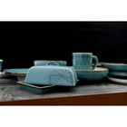 Маслёнка Magistro «Церера», 18×12 см, фарфор, голубая - Фото 6