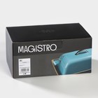 Маслёнка Magistro «Церера», 18×12 см, фарфор, голубая - Фото 14