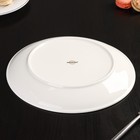 Тарелка фарфоровая обеденная Magistro La Perle, d=25,5 см, цвет белый - Фото 4