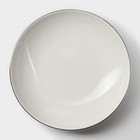 Тарелка глубокая Magistro La Perle, 1 л, d=22.5 см, фарфор, белая - Фото 3