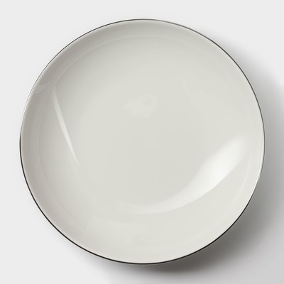Тарелка глубокая Magistro La Perle, 1 л, d=22.5 см, фарфор, белая