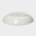 Тарелка глубокая Magistro La Perle, 1 л, d=22.5 см, фарфор, белая - Фото 4