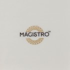 Тарелка глубокая Magistro La Perle, 1 л, d=22.5 см, фарфор, белая - Фото 6