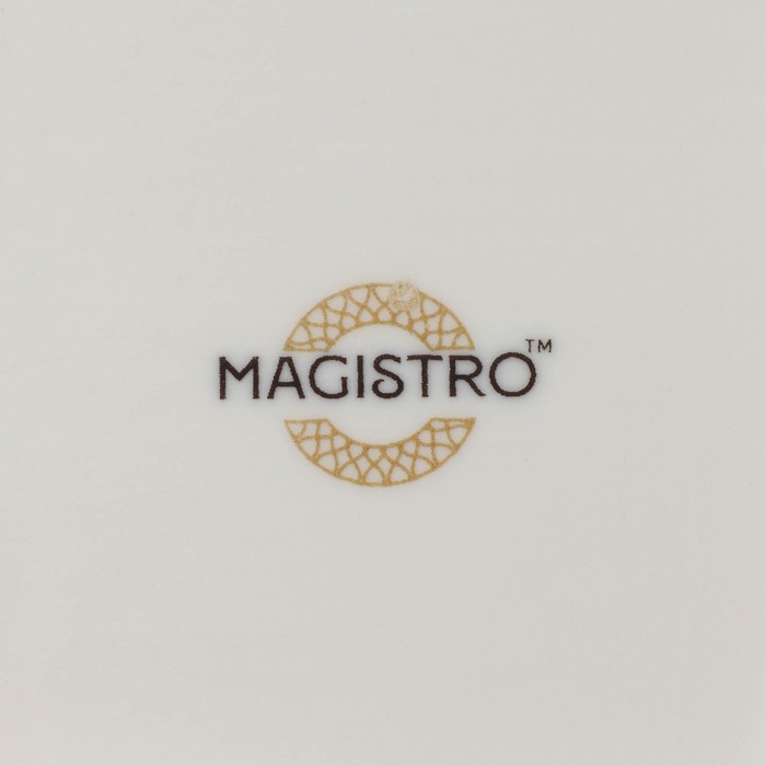 Тарелка глубокая Magistro La Perle, 1 л, d=22.5 см, фарфор, белая - фото 114051397 Тарелка глубокая Magistro La Perle, 1 л, d=22.5 см, фарфор, белая - фото 114051397