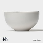 Салатник Magistro La Perle, 250 мл, d=10.2 см, фарфор, белый - Фото 2
