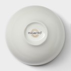 Салатник Magistro La Perle, 250 мл, d=10.2 см, фарфор, белый - Фото 5