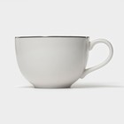 Чайная пара фарфоровая Magistro La Perle, 2 предмета: чашка 230 мл, блюдце d=15 см, цвет белый - Фото 5
