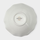 Салатник фигурный Magistro La Perle, 300 мл, d=13 см, фарфор, белый - Фото 5