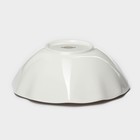 Салатник Magistro La Perle, 650 мл, d=17.5 см, фарфор, белый - Фото 4