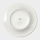 Тарелка фарфоровая десертная с утолщённым краем Magistro La Perle, d=21 см, цвет белый - Фото 4