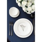 Тарелка глубокая Magistro La Perle, 580 мл, d=22 см, утолщённый край, фарфор, белая - Фото 4