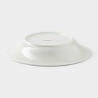 Тарелка глубокая Magistro La Perle, 580 мл, d=22 см, утолщённый край, фарфор, белая - Фото 3