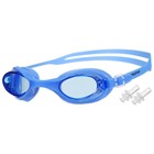 Очки для плавания, взрослые + беруши, цвет синий - фото 1178621