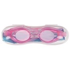 Очки для плавания ONLYTOP, беруши, цвет розовый - фото 3891789