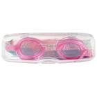 Очки для плавания детские ONLYTOP, беруши, цвет розовый - фото 6821178