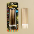 Свечи для торта «С днем рождения», 6 шт., 12.5×0.5 см - Фото 2