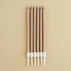 Свечи для торта «С днем рождения», 6 шт., 12.5×0.5 см - Фото 3