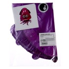 Шар фольгированный 14" «Весёлый осьминог» фиолетовый - Фото 2