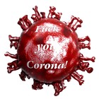 Шар воздушный фольгированный 25" «Красный вирус» - Фото 1