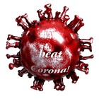 Шар воздушный фольгированный 25" «Красный вирус» - Фото 2