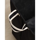 Корзина для белья квадратная Доляна Laundry, 33×33×33 см, цвет чёрный - Фото 5