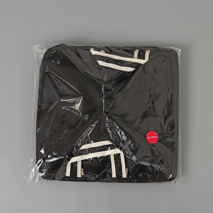 Корзина для белья квадратная Доляна Laundry, 33×33×33 см, цвет чёрный - фото 1910576103