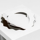 Коробка под торт 3 окна, с ручками, белая, 26×26×20 см - Фото 3