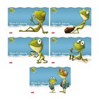 Альбом для рисования А4, 40 листов, на скрепке, «Лягушонок Ден», обложка мелованный картон, матовая ламинация, тиснение, блок 100 г/м², МИКС - Фото 1