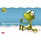 Альбом для рисования А4, 40 листов, на скрепке, «Лягушонок Ден», обложка мелованный картон, матовая ламинация, тиснение, блок 100 г/м², МИКС - Фото 4