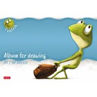 Альбом для рисования А4, 40 листов, на скрепке, «Лягушонок Ден», обложка мелованный картон, матовая ламинация, тиснение, блок 100 г/м², МИКС - Фото 5