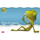 Альбом для рисования А4, 40 листов, на скрепке, «Лягушонок Ден», обложка мелованный картон, матовая ламинация, тиснение, блок 100 г/м², МИКС - Фото 6