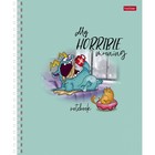 Тетрадь 48 листов в линейку на гребне "Утро добрым не бывает", обложка мелованный картон, блок офсет 65г/м2, МИКС - фото 22040736