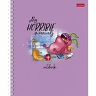 Тетрадь 48 листов в линейку на гребне "Утро добрым не бывает", обложка мелованный картон, блок офсет 65г/м2, МИКС - фото 22040737