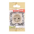 Розетка Legrand Etika, 16 А, одноместная, скрытая, с з/к, со шторками, слоновая кость 9487571 - фото 16527246