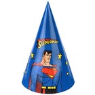 Колпак бумажный "Супермен", Супергерои - фото 319290313
