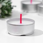 Набор свечей чайных в гильзе, 10 шт., без запаха - фото 57972024