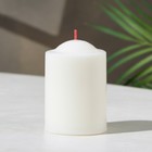 Свеча- столбик, 8х5,6 см, белая - фото 1462888