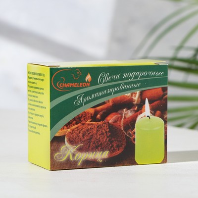 Набор свечей ароматических, 2 шт., 4×6 см, корица