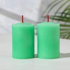 Набор свечей-столбиков 2 шт, 4х6 см, сандал - фото 319818221
