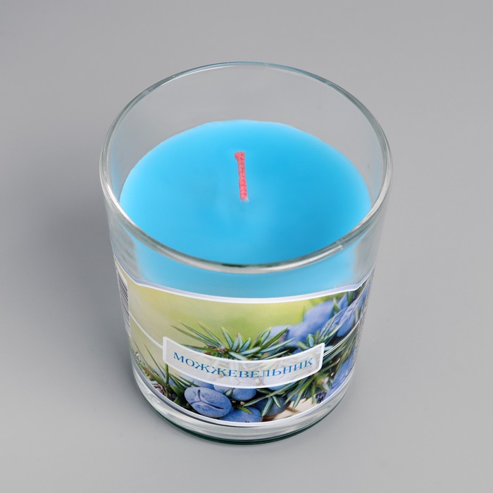 Свеча в стакане ароматическая "Можжевельник" - фото 1891484493