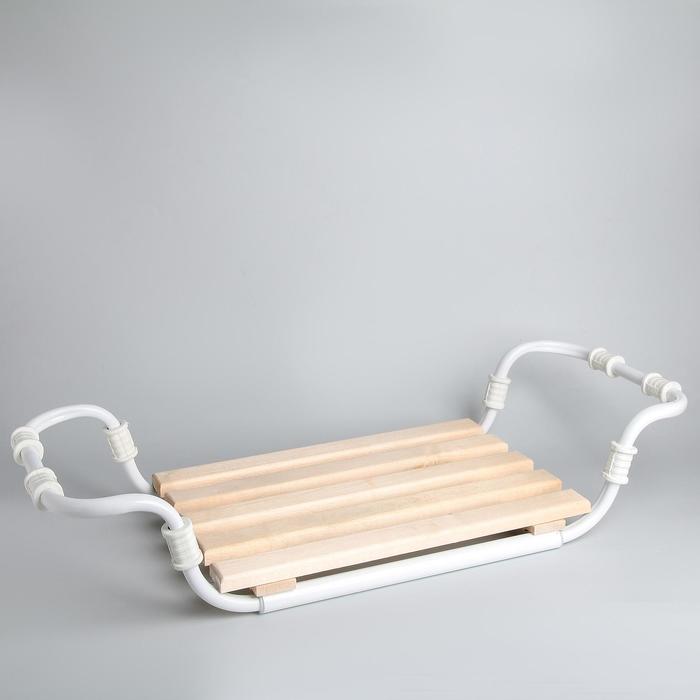 Сиденье для ванны раздвижное, деревянное - фото 1889102018