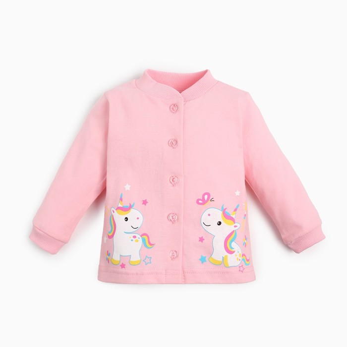 Кофточка для девочки, цвет розовый, рост 62-68 см - Фото 1